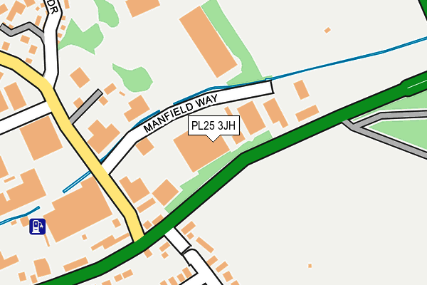 PL25 3JH map - OS OpenMap – Local (Ordnance Survey)