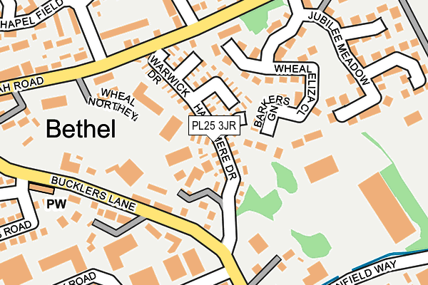 PL25 3JR map - OS OpenMap – Local (Ordnance Survey)