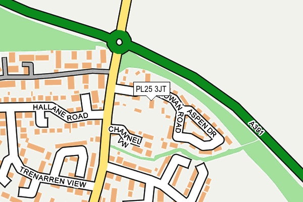 PL25 3JT map - OS OpenMap – Local (Ordnance Survey)