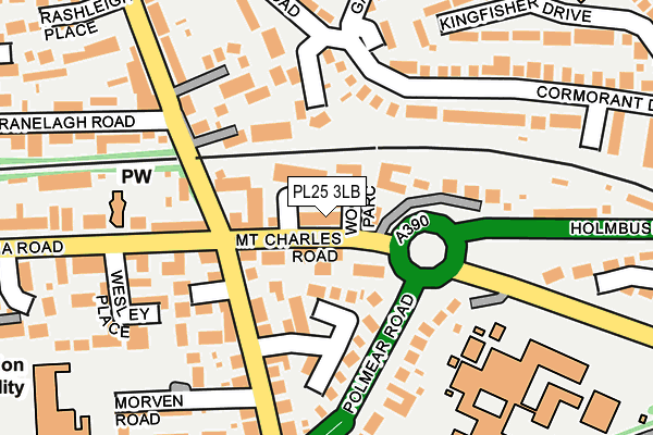 Map of ALLEN'S MOT TESTING STATION LTD. at local scale