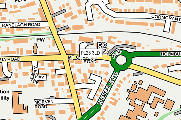 PL25 3LD map - OS OpenMap – Local (Ordnance Survey)