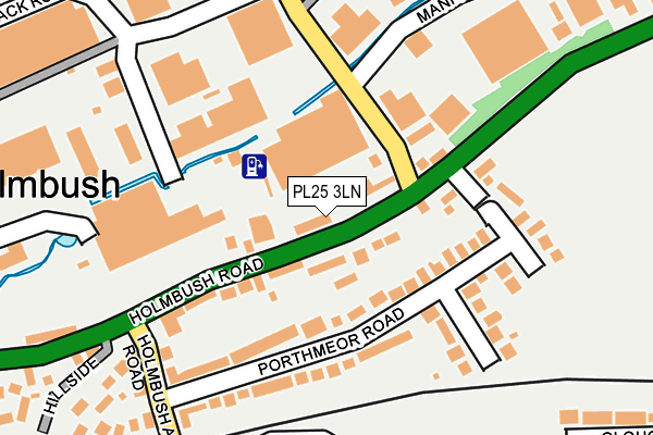 PL25 3LN map - OS OpenMap – Local (Ordnance Survey)