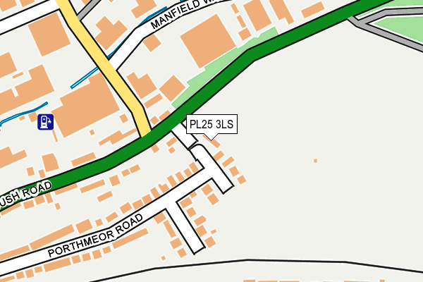 PL25 3LS map - OS OpenMap – Local (Ordnance Survey)