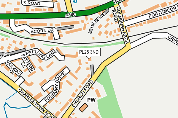 PL25 3ND map - OS OpenMap – Local (Ordnance Survey)