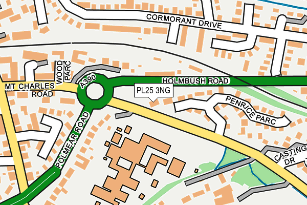 PL25 3NG map - OS OpenMap – Local (Ordnance Survey)