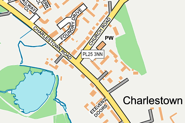 PL25 3NN map - OS OpenMap – Local (Ordnance Survey)