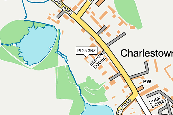 PL25 3NZ map - OS OpenMap – Local (Ordnance Survey)