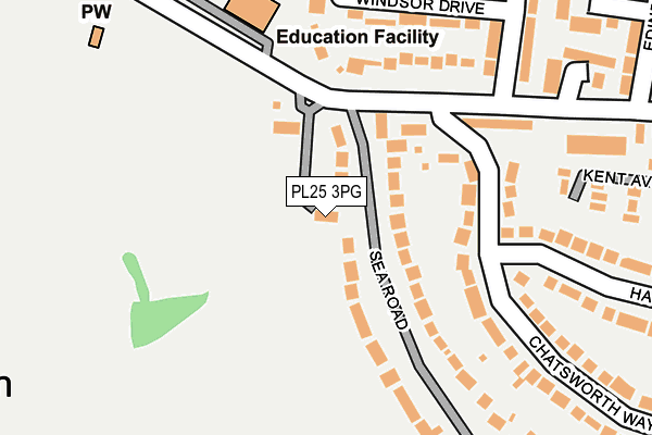 PL25 3PG map - OS OpenMap – Local (Ordnance Survey)