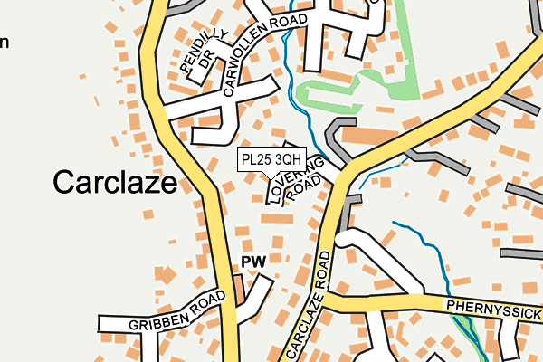 PL25 3QH map - OS OpenMap – Local (Ordnance Survey)