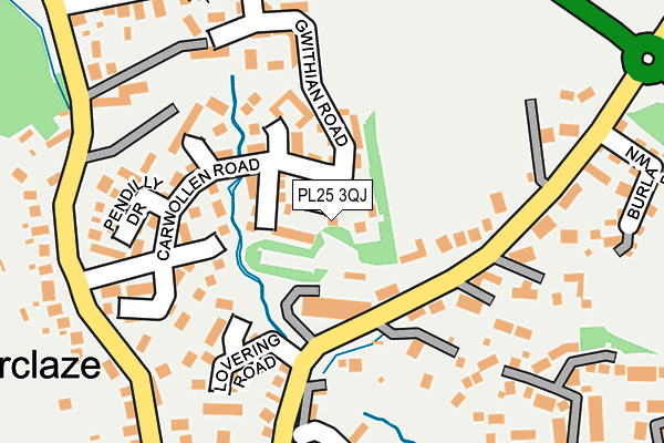 PL25 3QJ map - OS OpenMap – Local (Ordnance Survey)