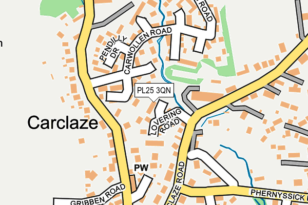 PL25 3QN map - OS OpenMap – Local (Ordnance Survey)