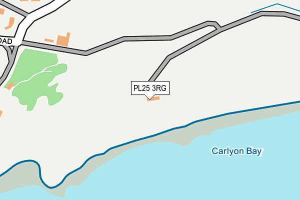 PL25 3RG map - OS OpenMap – Local (Ordnance Survey)