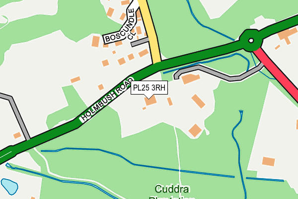 PL25 3RH map - OS OpenMap – Local (Ordnance Survey)