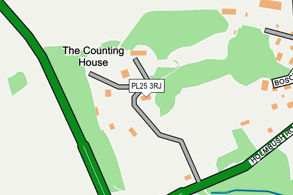 PL25 3RJ map - OS OpenMap – Local (Ordnance Survey)
