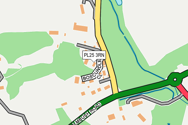 PL25 3RN map - OS OpenMap – Local (Ordnance Survey)