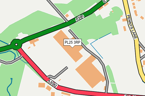 PL25 3RP map - OS OpenMap – Local (Ordnance Survey)