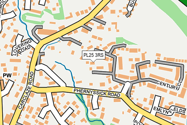 PL25 3RS map - OS OpenMap – Local (Ordnance Survey)