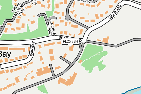 PL25 3SH map - OS OpenMap – Local (Ordnance Survey)