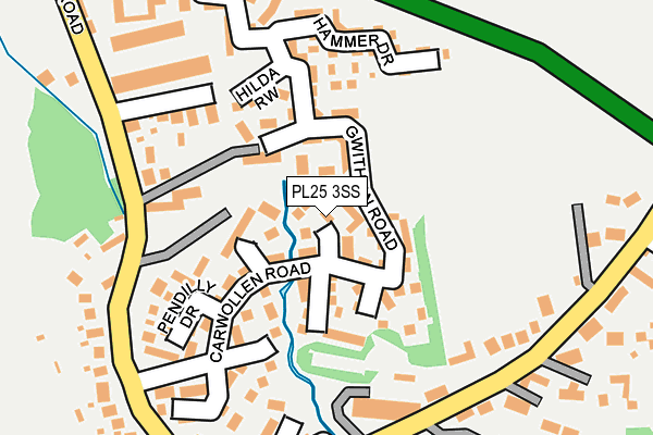 PL25 3SS map - OS OpenMap – Local (Ordnance Survey)