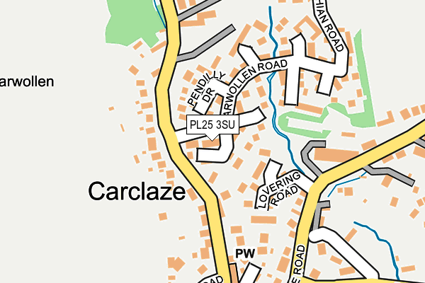PL25 3SU map - OS OpenMap – Local (Ordnance Survey)