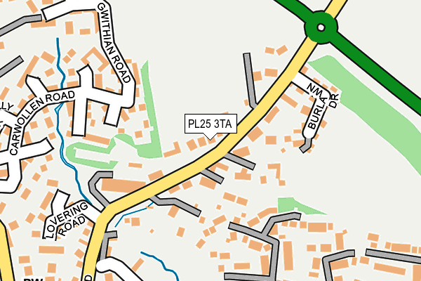 PL25 3TA map - OS OpenMap – Local (Ordnance Survey)