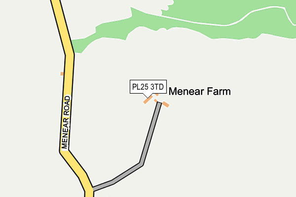 PL25 3TD map - OS OpenMap – Local (Ordnance Survey)