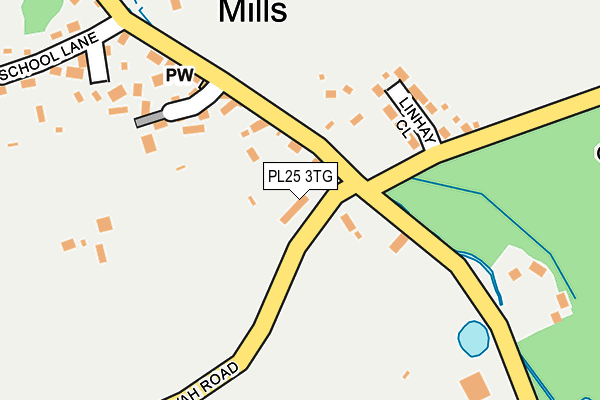 PL25 3TG map - OS OpenMap – Local (Ordnance Survey)