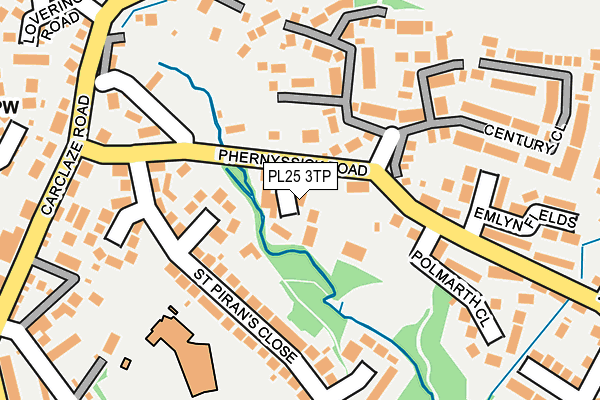 PL25 3TP map - OS OpenMap – Local (Ordnance Survey)