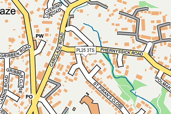 PL25 3TS map - OS OpenMap – Local (Ordnance Survey)