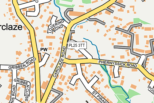 PL25 3TT map - OS OpenMap – Local (Ordnance Survey)