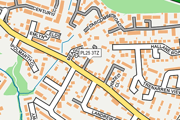 PL25 3TZ map - OS OpenMap – Local (Ordnance Survey)