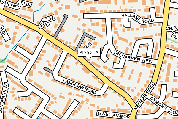 PL25 3UA map - OS OpenMap – Local (Ordnance Survey)