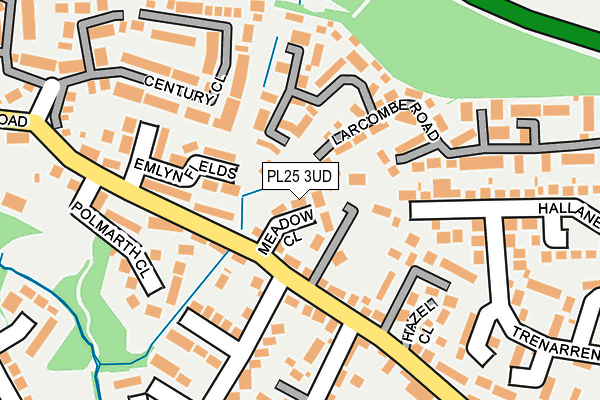 PL25 3UD map - OS OpenMap – Local (Ordnance Survey)