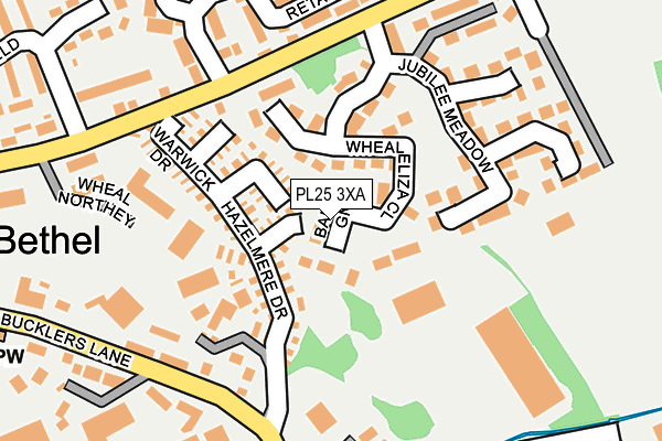 PL25 3XA map - OS OpenMap – Local (Ordnance Survey)