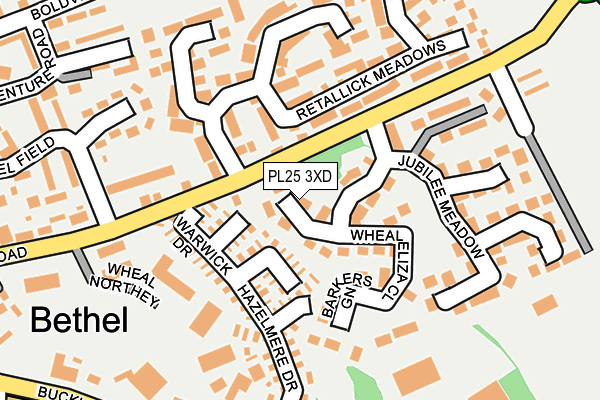 PL25 3XD map - OS OpenMap – Local (Ordnance Survey)