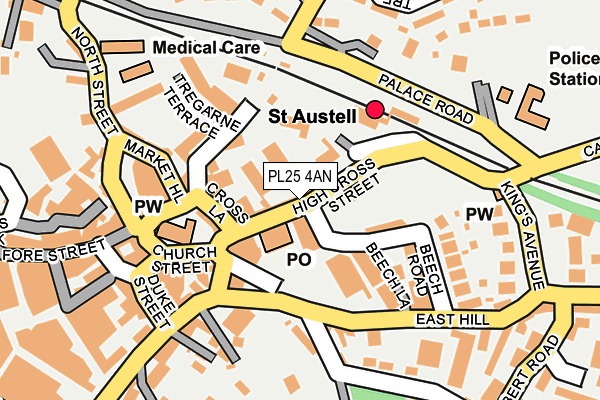 Map of THE GIFTERY CORNWALL LIMITED at local scale