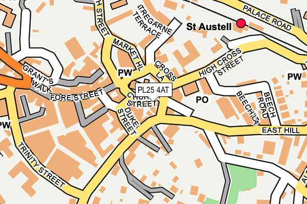 PL25 4AT map - OS OpenMap – Local (Ordnance Survey)