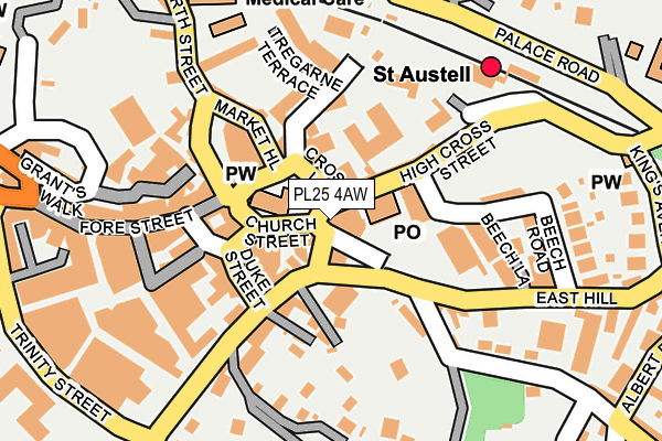 PL25 4AW map - OS OpenMap – Local (Ordnance Survey)