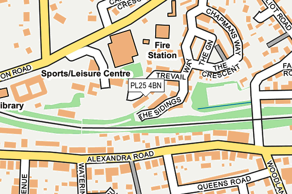 PL25 4BN map - OS OpenMap – Local (Ordnance Survey)