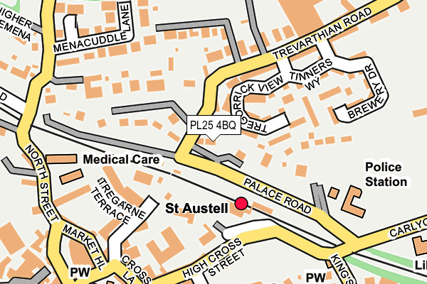 PL25 4BQ map - OS OpenMap – Local (Ordnance Survey)