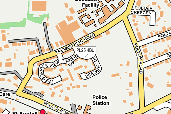PL25 4BU map - OS OpenMap – Local (Ordnance Survey)