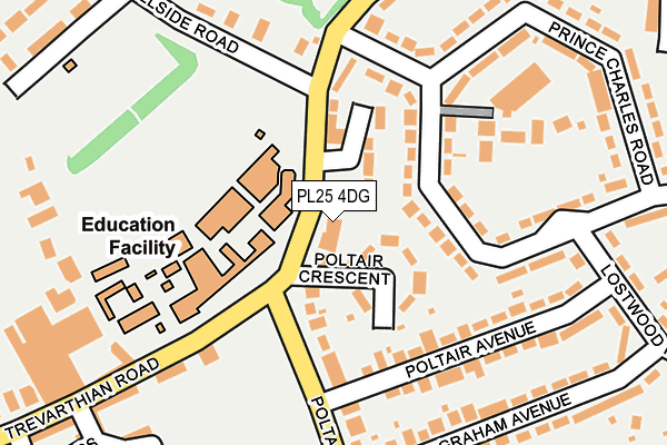 PL25 4DG map - OS OpenMap – Local (Ordnance Survey)