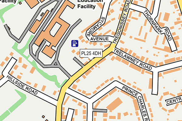 PL25 4DH map - OS OpenMap – Local (Ordnance Survey)