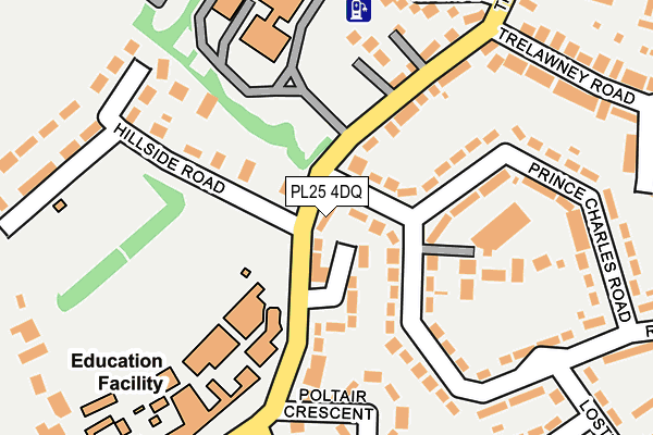PL25 4DQ map - OS OpenMap – Local (Ordnance Survey)