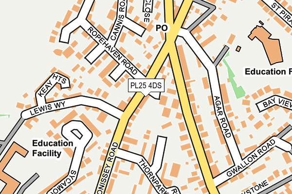 PL25 4DS map - OS OpenMap – Local (Ordnance Survey)