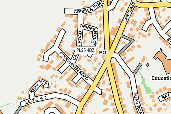 PL25 4DZ map - OS OpenMap – Local (Ordnance Survey)