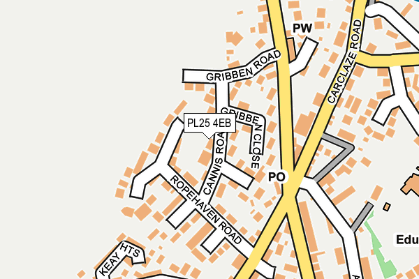 PL25 4EB map - OS OpenMap – Local (Ordnance Survey)