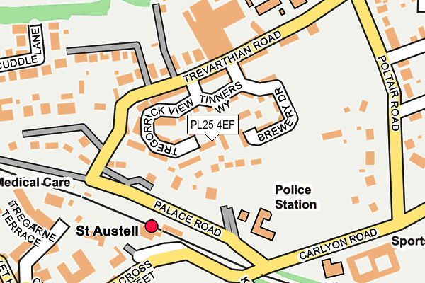 PL25 4EF map - OS OpenMap – Local (Ordnance Survey)
