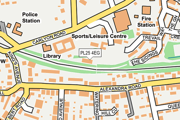 PL25 4EG map - OS OpenMap – Local (Ordnance Survey)