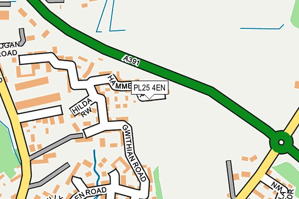 PL25 4EN map - OS OpenMap – Local (Ordnance Survey)